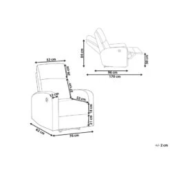 Beliani TV-fauteuil VERDAL - Grijs Fluweel 6 Beliani TV-fauteuil VERDAL - Grijs Fluweel -Leen Bakker Fauteuils 5ab3c9c55a5448e6846ad74a886bdb78