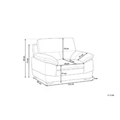 Beliani Fauteuil HORTEN - Bruin Kunstleer 6 Beliani Fauteuil HORTEN - Bruin Kunstleer -Leen Bakker Fauteuils 5b832adf0fd04ba58d60e669c9732698