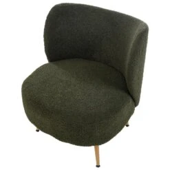 OTSBY II - Fauteuil - Donkergroen - Bouclé -Leen Bakker Fauteuils 5c019f966f744565b0ac801193c84244