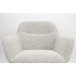 Housecraft Dude Loungestoel/ Fauteuil Bouclé Stof Beige/ Wit -Leen Bakker Fauteuils 5c5b54ed894d4ea7910819597b0de62c
