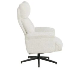 Relaxfauteuil Off-White Stof - 76x80x95cm - Draaibaar - Jonas 10 Relaxfauteuil Off-White Stof - 76x80x95cm - Draaibaar - Jonas -Leen Bakker Fauteuils 5cfffede83d7471db276a204f4438b7c