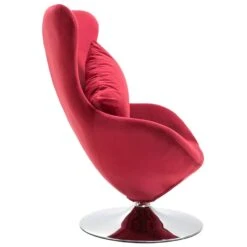 VidaXL Draaistoel Eivormig Met Kussen Fluweel Rood 6 VidaXL Draaistoel Eivormig Met Kussen Fluweel Rood -Leen Bakker Fauteuils 5e40de8cf9284835a5c31d067f6babd7