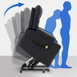 CLP Fauteuil Andover Zwart Frame - Echt Leer - Zwart -Leen Bakker Fauteuils 5f3fe094ec394d65996085a5ed4586e3