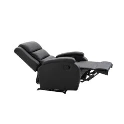 Svea - Pino Verstelbare Fauteuil - Lederlook - Zwart -Leen Bakker Fauteuils 5fc827189d37424ea141b2ff33b23023