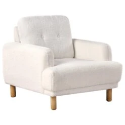 TUVE - Fauteuil - Wit - Bouclé 13 TUVE - Fauteuil - Wit - Bouclé -Leen Bakker Fauteuils 64d30851b7a24535ac1e2f1244c75ae4