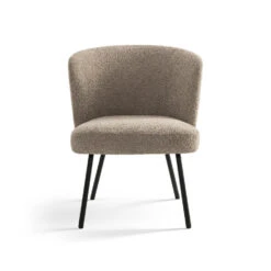 Furnihaus Fauteuil - Cindy - Boucle - Taupe - Stof - Set Van 2 -Leen Bakker Fauteuils 656f68c7f30d49f4982a79d9c343d4da