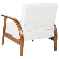 SKARA - Fauteuil - Off-white - Kunstleer -Leen Bakker Fauteuils 657026241aaf48cc89f1f8e743e9df0f