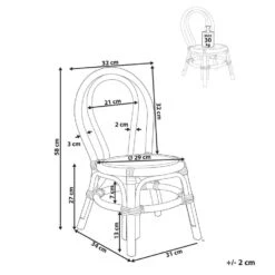 KALIVIA - Kinderstoel - Natuurlijk - Rotan -Leen Bakker Fauteuils 679d98af2bb044e3b5ebcd238689385c