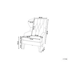 Beliani Fauteuil ALTA - Geel Polyester 6 Beliani Fauteuil ALTA - Geel Polyester -Leen Bakker Fauteuils 68027c614eaf45409840ad71d272ab58