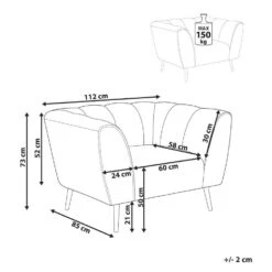 ORSTA - Fauteuil - Groen - Polyester -Leen Bakker Fauteuils 691fc790e7a04e10a74b3462b0dc8692 1