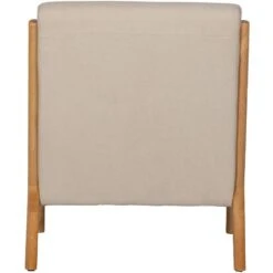 WOOOD Mark Fauteuil - Stof - Naturel - 75x67x82 -Leen Bakker Fauteuils 6976921c79794b45adf856902dd64752