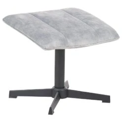 LIA - Fauteuil Met Hocker - Grijs - Fluweel -Leen Bakker Fauteuils 6b37a916a9e74fe197477c19a073bda7