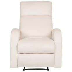 VERDAL - Relaxfauteuil Handmatig - Wit - Fluweel -Leen Bakker Fauteuils 6b6bc6fb12824eebbf307122755c51fa