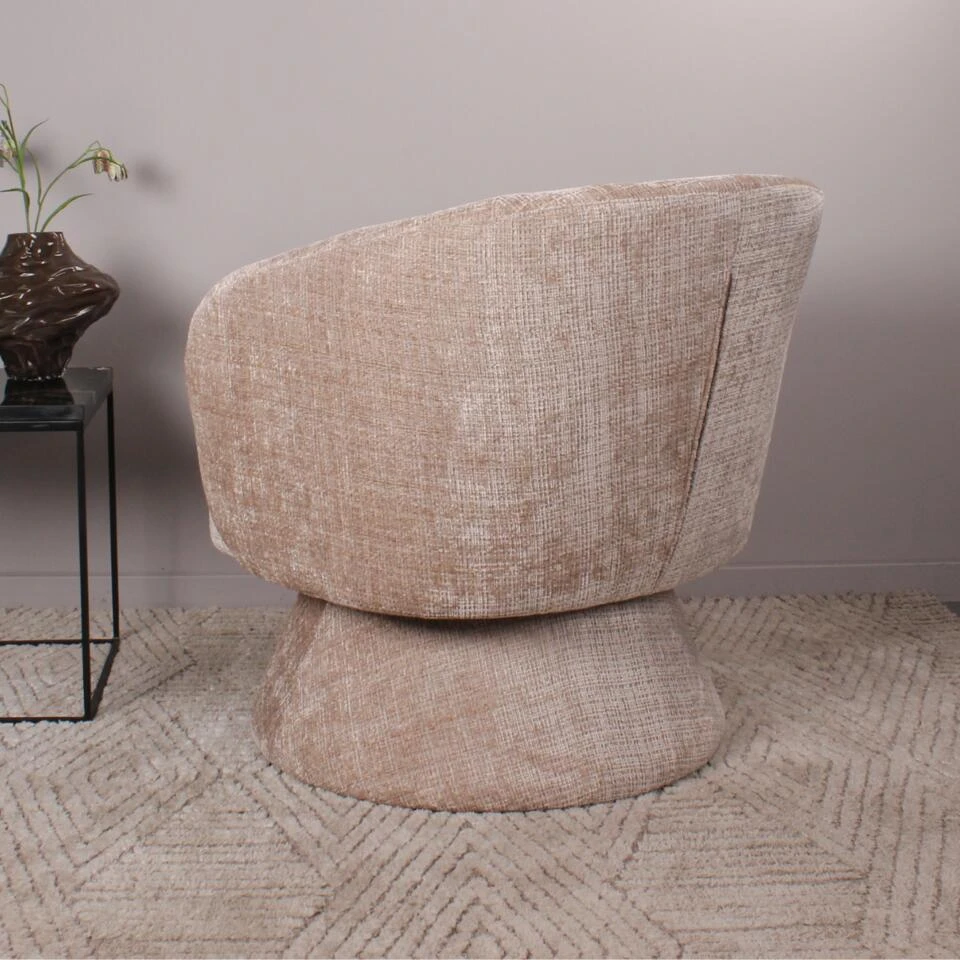 DS4U - Kenny Gestoffeerde Fauteuil - Beige 5 DS4U - Kenny Gestoffeerde Fauteuil - Beige - Afbeelding 5