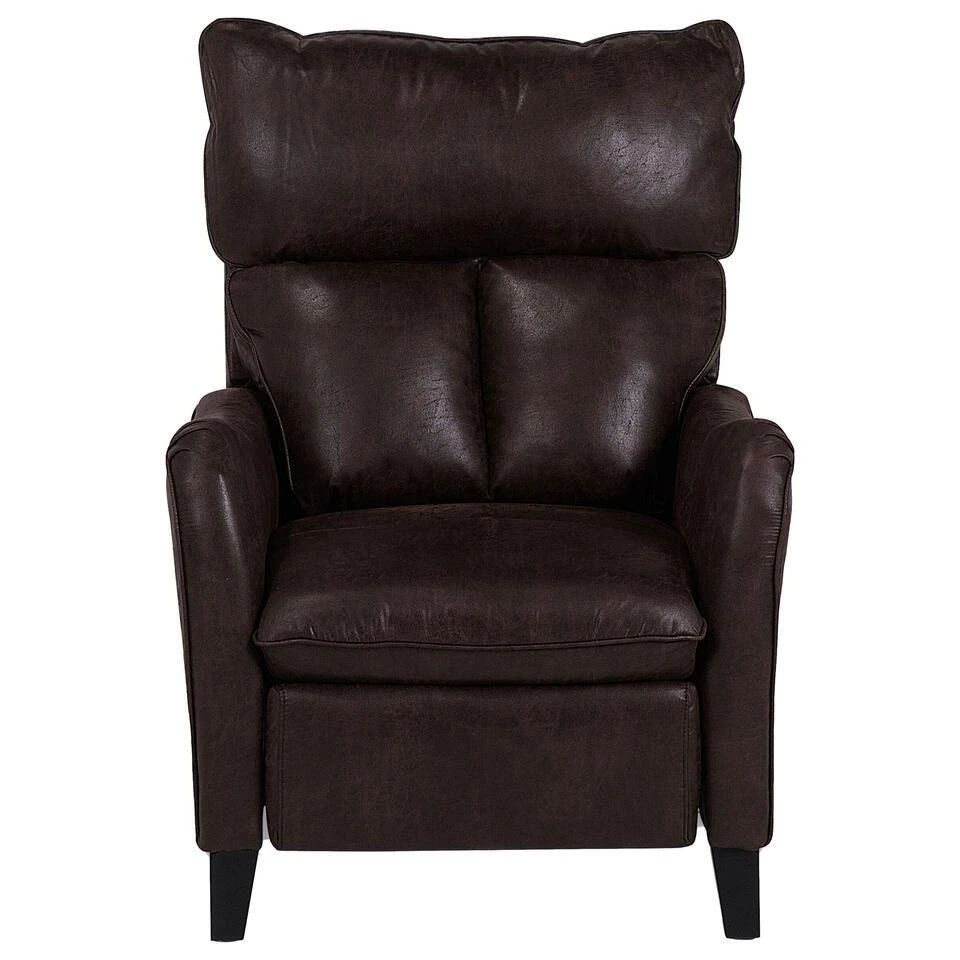 ROYSTON - TV-fauteuil - Bruin - Kunstleer 7 ROYSTON - TV-fauteuil - Bruin - Kunstleer - Afbeelding 7