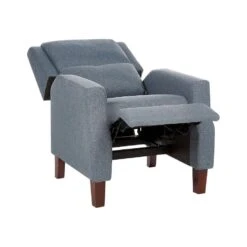 EGERSUND - TV-fauteuil - Blauw - Fluweel -Leen Bakker Fauteuils 6e7108bfc06b4b42b6b90afc50520dab