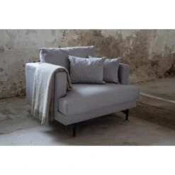 Svea - Ruma Fauteuil - Grijs -Leen Bakker Fauteuils 6eeb18e2cb8a41f2b30df320e549a08d