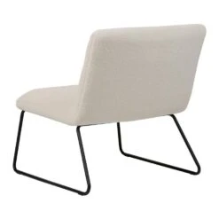 COTULLA - Fauteuil - Wit - Bouclé -Leen Bakker Fauteuils 6f3e035a60c7400085a9d6d0c344ef31