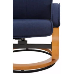 Paris - Fauteuil + Kruk Donkerblauwe Stoffen -Leen Bakker Fauteuils 6f82f6ea89b04775982b8d6380a0e8fe
