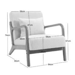 Fauteuil Van Massief Hout En Witte Lussen -Leen Bakker Fauteuils 6fc92e741beb4c658cf2fde08927ca18
