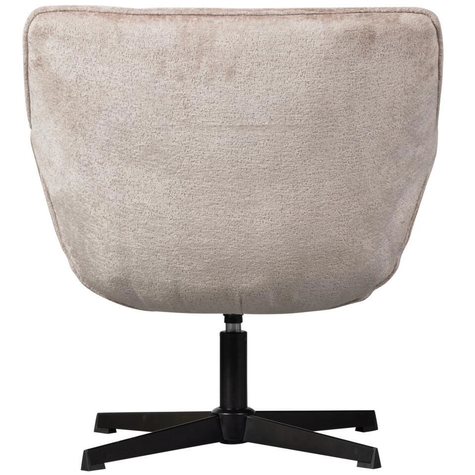 WOOOD Wibo Draaifauteuil - Chenille - Taupe - 94x71x83 7 WOOOD Wibo Draaifauteuil - Chenille - Taupe - 94x71x83 - Afbeelding 7