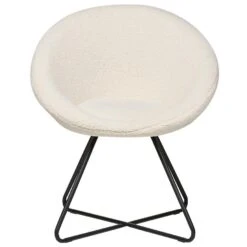 FLOBY II - Fauteuil - Crème - Bouclé 14 FLOBY II - Fauteuil - Crème - Bouclé -Leen Bakker Fauteuils 71b431b408914c08a05e888f2088b062