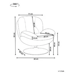 NOLVIK - Fauteuil - Beige - Fluweel -Leen Bakker Fauteuils 72a420d848534ae0a9c8304b033a1f3d