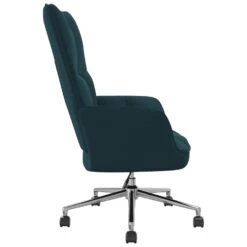 VidaXL Relaxstoel Fluweel Blauw -Leen Bakker Fauteuils 73c342865ded483f97855e2b6ae89c07