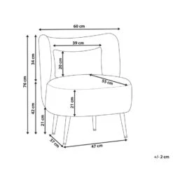 OTSBY II - Fauteuil - Donkergroen - Bouclé -Leen Bakker Fauteuils 74e0c94d3a524b1c9aab16a48f531332