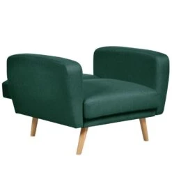 FLORLI - Fauteuil - Groen - Polyester -Leen Bakker Fauteuils 7559c2ba4f884933928d7b6a0344937c