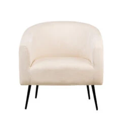 Salonstoel Van Metaal En Beige Fluweel -Leen Bakker Fauteuils 7583995cf85a4dea8b8ef2b1ca45ace0
