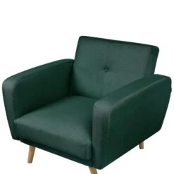 FLORLI - Fauteuil - Groen - Polyester -Leen Bakker Fauteuils 7615dd190b2a4dc3ae80cf158e61e9a5