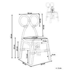 MIRTIA - Kinderstoel - Geel - Rotan 12 MIRTIA - Kinderstoel - Geel - Rotan -Leen Bakker Fauteuils 76a6301da3864a11b904a4e493f632d2