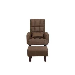 Beliani Fauteuil OLAND - Bruin Polyester -Leen Bakker Fauteuils 77555debb2ae4eff9f2c53294806a98f
