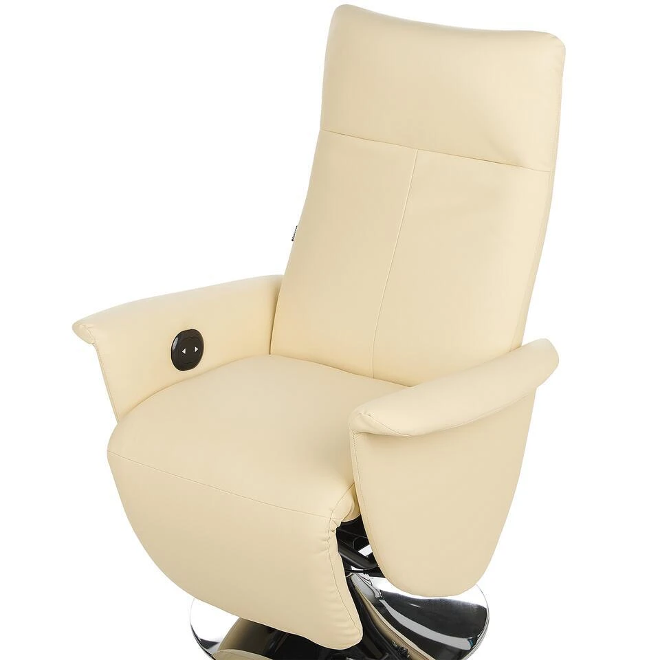PRIME - Relaxfauteuil - Beige - Kunstleer 9 PRIME - Relaxfauteuil - Beige - Kunstleer - Afbeelding 9