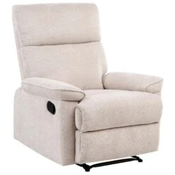 EVERTON - Relaxfauteuil - Beige - Polyester -Leen Bakker Fauteuils 79a97d428cd94d93aa1ac0a123afbd2b