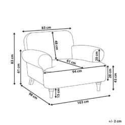KIBERG - Fauteuil - Lichtgroen - Polyester -Leen Bakker Fauteuils 7c81e580c1ce438aa8ac4fc8ccfd37a4