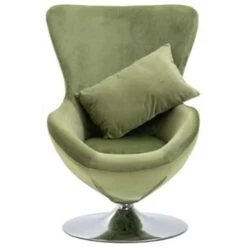VidaXL Draaistoel Eivormig Met Kussen Fluweel Lichtgroen -Leen Bakker Fauteuils 7d2710c650604859abe41a6df998159f