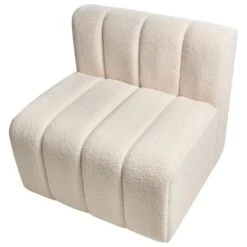 KAGE - Fauteuil - Lichtbeige - Bouclé -Leen Bakker Fauteuils 7d3fe4e41b3841b8b7ec9062db0e4a89