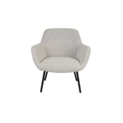 Housecraft Dude Loungestoel/ Fauteuil Bouclé Stof Beige/ Wit -Leen Bakker Fauteuils 7ec0e7a9589844fd8201210df3bfdc58