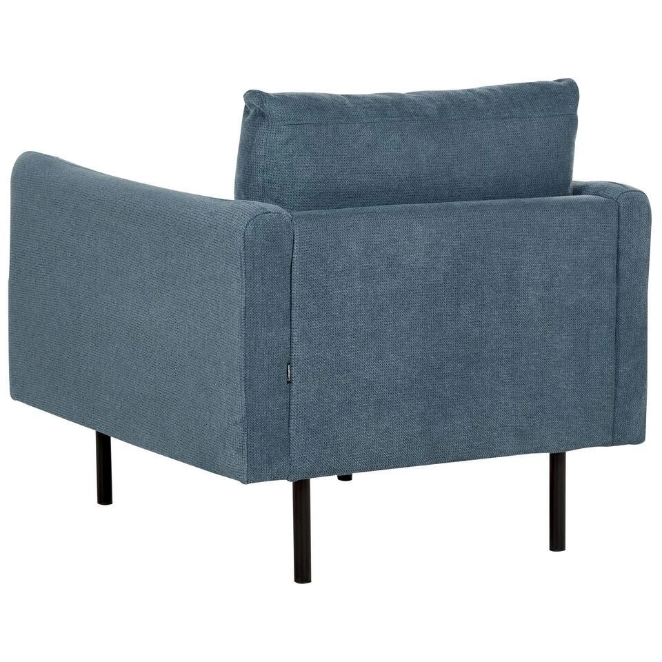 VINTERBRO - Fauteuil - Blauw - Polyester 6 VINTERBRO - Fauteuil - Blauw - Polyester - Afbeelding 6