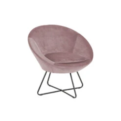 Fauteuil Forli - Fluweel - Roze 5 Fauteuil Forli - Fluweel - Roze -Leen Bakker Fauteuils 81020404 0700