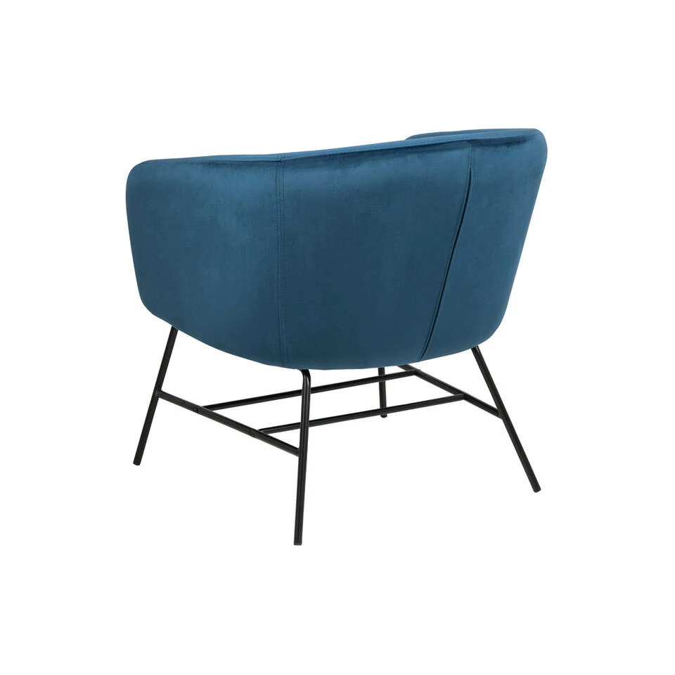 Fauteuil Belfast - Fluweel - Navy Blauw 2 Fauteuil Belfast - Fluweel - Navy Blauw - Afbeelding 2