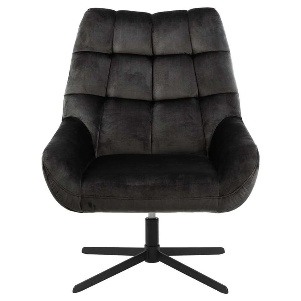 Fauteuil Devin - Stof - Grijsbruin 2 Fauteuil Devin - Stof - Grijsbruin - Afbeelding 2