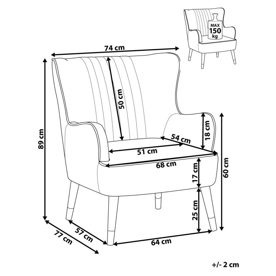 VARBERG - Fauteuil - Groen - Fluweel 3 VARBERG - Fauteuil - Groen - Fluweel - Afbeelding 3