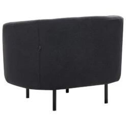 LOEN - Fauteuil - Zwart - Polyester -Leen Bakker Fauteuils 831af2bd4d3d43ea9f4bf74bb27308b6