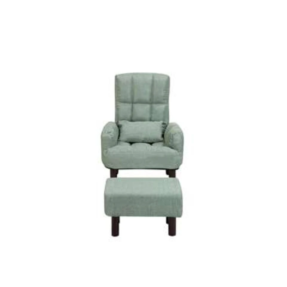 Beliani Fauteuil OLAND - Groen Polyester 4 Beliani Fauteuil OLAND - Groen Polyester - Afbeelding 4