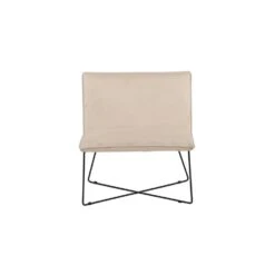 Svea - Piva Fauteuil - Velvet - Beige -Leen Bakker Fauteuils 83a03df63983423bbf981c3a703d03a3