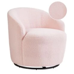DAVIK - Fauteuil - Pastelroze - Bouclé 11 DAVIK - Fauteuil - Pastelroze - Bouclé -Leen Bakker Fauteuils 8438fa2c6ed14e3b8d6b82a59660fa89