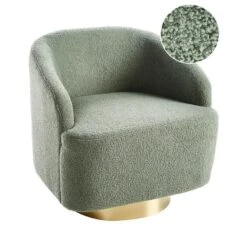 LAVIK - Fauteuil - Lichtgroen - Bouclé 7 LAVIK - Fauteuil - Lichtgroen - Bouclé -Leen Bakker Fauteuils 85a0dd290e664c13879d8e69b58e7226